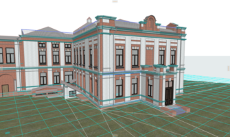3Д модель здания в Archicad